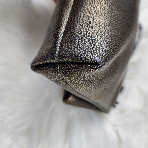 Coach Metallic Leather Turnlock Clutch Shoulder Bag - Picture 12 of 13